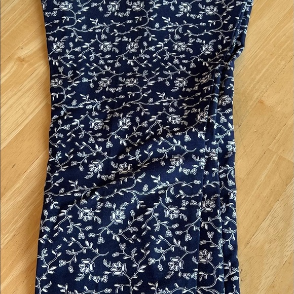 Navy floral print Loft pants - Picture 4 of 5